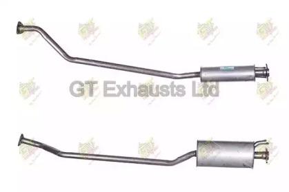 GT Exhausts GHA328 Muffler assy front GT Exhausts GHA328 Muffler assy front