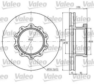 Valeo 187076 Brake disc Valeo 187076 Brake disc