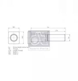 Diesel Technic 1.17034 Болт крепления колеса Diesel Technic 1.17034 Болт крепления колеса