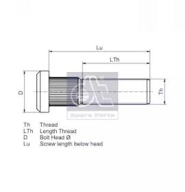 Diesel Technic 5.20202 Болт крепления колеса Diesel Technic 5.20202 Болт крепления колеса
