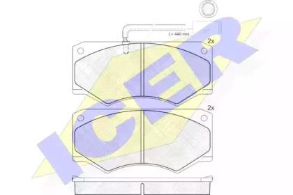Icer 140731 Колодки гальмівні Icer 140731 Колодки гальмівні
