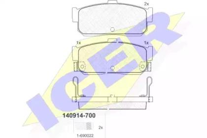 Icer 140914-700 Brake pads Icer 140914-700 Brake pads