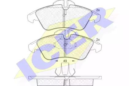Icer 141104-046 Колодки гальмівні Icer 141104-046 Колодки гальмівні