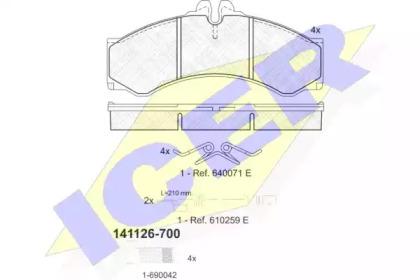 Icer 141126-700 Brake pads