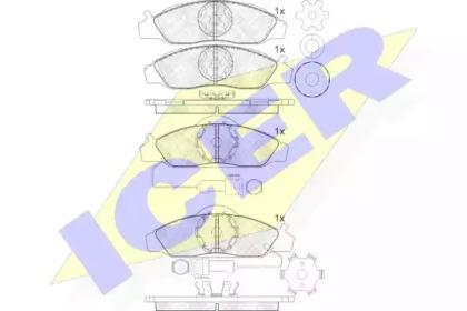 Icer 141237 Колодки гальмівні Icer 141237 Колодки гальмівні