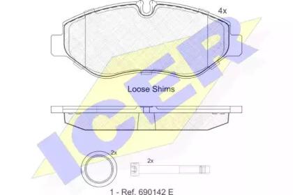 Icer 141832 Brake pads Icer 141832 Brake pads