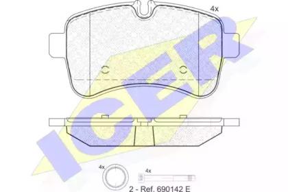 Icer 141837 Brake pads Icer 141837 Brake pads