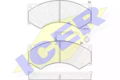 Icer 151037 Колодки гальмівні Icer 151037 Колодки гальмівні