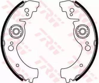 TRW GS8163 Колодки гальмівні