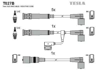 Tesla blatna T027B Дроти високовольтні системи запалювання