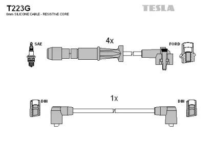 Tesla blatna T223G Zuendkabel Tesla blatna T223G Zuendkabel