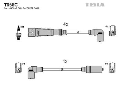 Tesla blatna T656C Дроти високовольтні системи запалювання Tesla blatna T656C Дроти високовольтні системи запалювання
