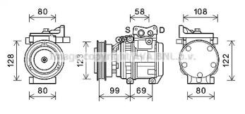 Ava KAK264 Compressor assy cooler Ava KAK264 Compressor assy cooler
