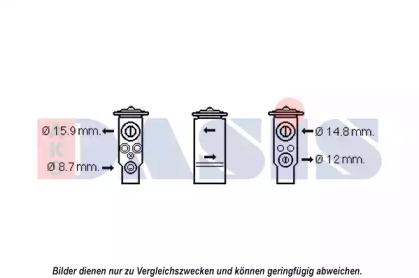 AKS Dasis 840211N Розширювальний клапан кондиціонера AKS Dasis 840211N Розширювальний клапан кондиціонера