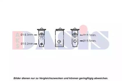 AKS Dasis 840289N Розширювальний клапан кондиціонера AKS Dasis 840289N Розширювальний клапан кондиціонера