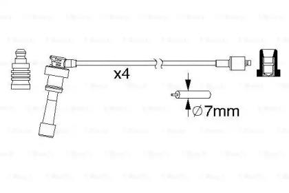 Bosch 0 986 357 159 Провода высоковольтные системы зажигания Bosch 0 986 357 159 Провода высоковольтные системы зажигания