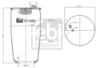 Febi 101348 Пневмоподушка