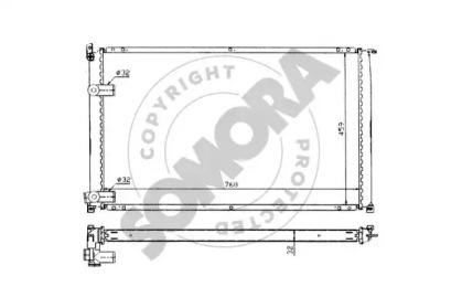 Somora 245540 Радіатор Somora 245540 Радіатор