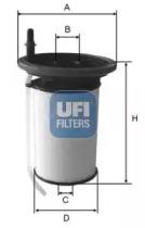UFI 26.052.00 Fuel filter UFI 26.052.00 Fuel filter