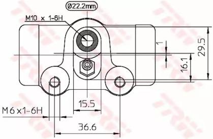 TRW BWH145 Cylinder drum brake