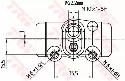 TRW BWH300 Cylinder drum brake