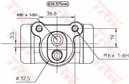 TRW BWN158 Cylinder drum brake