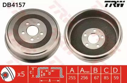 TRW DB4157 Bremstrommel TRW DB4157 Bremstrommel