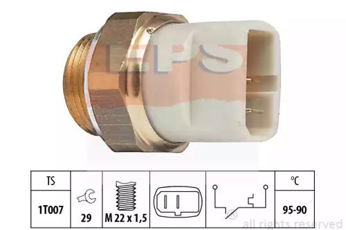 EPS 1.850.027 Термовимикач вентилятора радіатора EPS 1.850.027 Термовимикач вентилятора радіатора