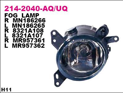 Depo 2142040RUQ Фара протитуманна