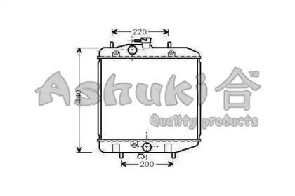 Ashuki D550-01 Радіатор охолодження двигуна