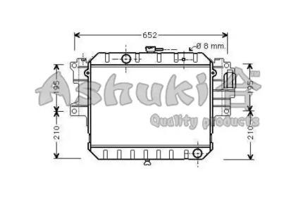 Ashuki D551-25 Радіатор охолодження двигуна Ashuki D551-25 Радіатор охолодження двигуна