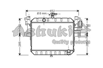 Ashuki D551-28 Радіатор охолодження двигуна Ashuki D551-28 Радіатор охолодження двигуна