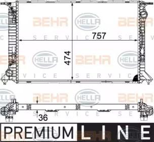 Hella 8MK 376 754-741 Радіатор Hella 8MK 376 754-741 Радіатор