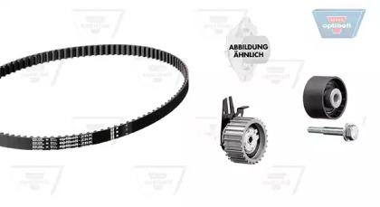 Optibelt KT 1404 W2 Комплект ременя ГРМ з водяним насосом і роликами