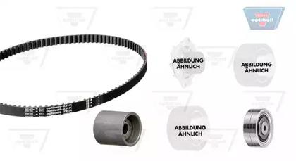 Optibelt KT 1514 W1 Комплект ременя ГРМ з водяним насосом і роликами