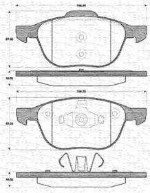 Magneti Marelli 363702161410 Brake pads