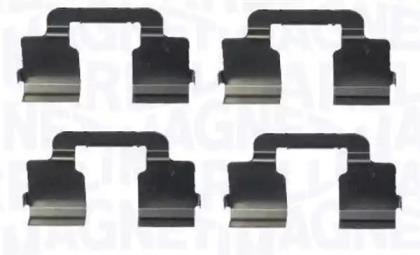 Magneti Marelli 363915110065 Монтажний комплект гальмівних колодок Magneti Marelli 363915110065 Монтажний комплект гальмівних колодок
