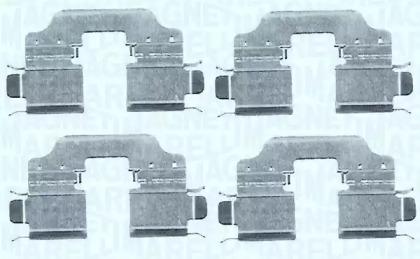 Magneti Marelli 363915110080 Комплект монтажный дисковых тормозных колодок Magneti Marelli 363915110080 Комплект монтажный дисковых тормозных колодок