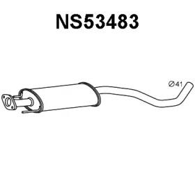 Veneporte NS53483 Muffler assy front Veneporte NS53483 Muffler assy front