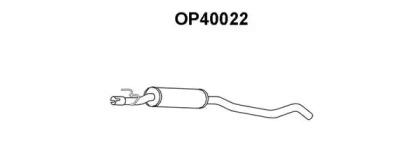 Veneporte OP40022 Muffler assy front Veneporte OP40022 Muffler assy front