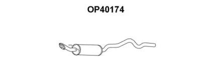 Veneporte OP40174 Muffler assy front