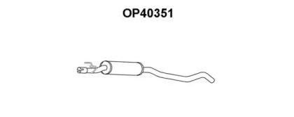Veneporte OP40351 Muffler assy front Veneporte OP40351 Muffler assy front