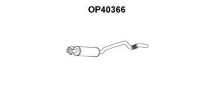 Veneporte OP40366 Muffler assy front