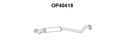 Veneporte OP40418 Muffler assy front