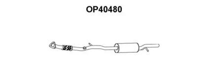 Veneporte OP40480 Muffler assy front Veneporte OP40480 Muffler assy front