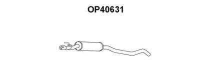 Veneporte OP40631 Muffler assy front Veneporte OP40631 Muffler assy front