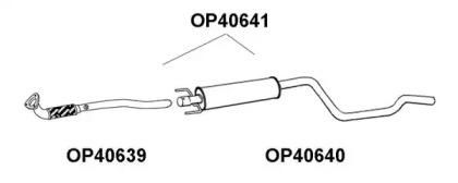 Veneporte OP40641 Muffler assy front
