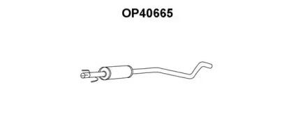 Veneporte OP40665 Muffler assy front Veneporte OP40665 Muffler assy front