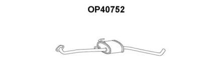 Veneporte OP40752 Середній глушник вихлопних газів Veneporte OP40752 Середній глушник вихлопних газів