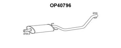 Veneporte OP40796 Muffler assy front Veneporte OP40796 Muffler assy front